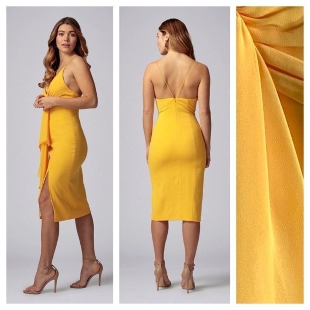 Jay Godfrey JAYGODFREY Sunflower Yellow Carlo Sheath Dress 2